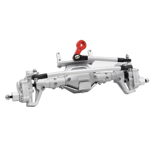 MKIUYVD RC Spielzeugautoteile Für Axial SCX10 II 90046 90047 D90 1/10 RC Für Rock Crawler Vorder- Und Hinterportalachse CNC-Aluminiumlegierung Eloxiert(Silver,Front) von MKIUYVD