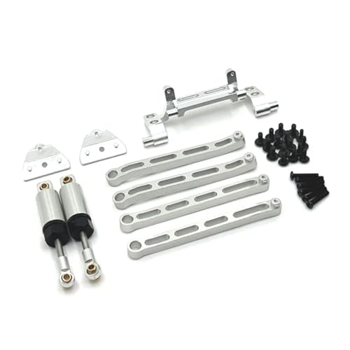 MKIUYVD RC Spielzeugautoteile Für MN Für MN168 Für MN82 LC79 Für MN78 Modell 1/12 RC Auto Teile Metall Verbesserte Stange Stoßdämpfer Set Ersatz Teile(Silver) von MKIUYVD