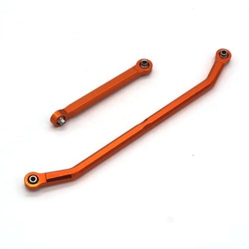 MKIUYVD RC Spielzeugautoteile Für MN128 MN86S RC Fernbedienung Auto Metall Upgrade Zubehör Lenkstange Geändert Ersatz Teile(Orange) von MKIUYVD