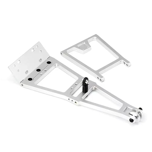 MKIUYVD RC Spielzeugautoteile Für SCX10 Für TRX4 Für Capra Für LCG 1/10 RC Crawler Dient Winde Doppelstent Rettungswagen Abschleppwagen Kran Arm Wrecker Kit(White) von MKIUYVD