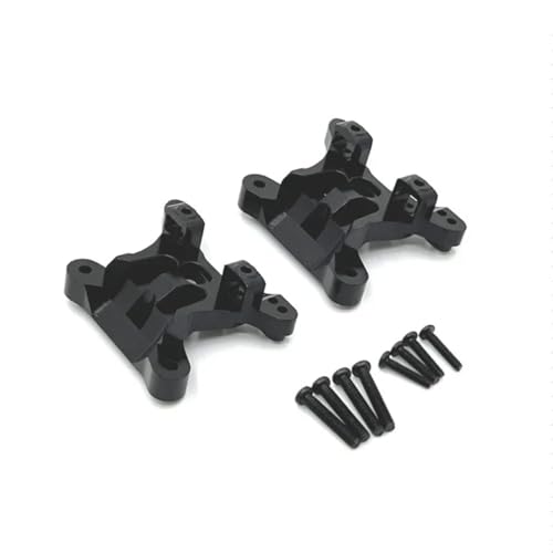 MKIUYVD RC Spielzeugautoteile Für SCY 1/16 16101 16102 16103 16104 16106 16201 Für JJRC Q117 RC Auto Ersatzteile Metall Verbesserte Hinten Stoßdämpfer Modifizierte Teile(Black) von MKIUYVD