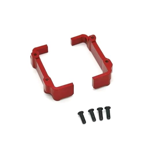 MKIUYVD RC Spielzeugautoteile Für WLtoys 144010 144001 144002 124016 124017 124018 124019 RC Autoteile Metall Upgrade Retrofit Batteriehalter(Red) von MKIUYVD