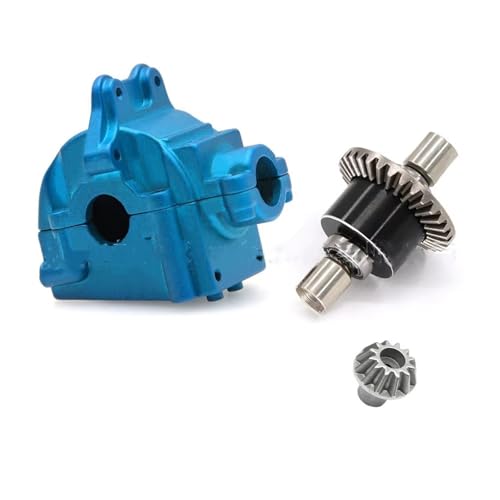 MKIUYVD RC Spielzeugautoteile Für Wltoys 144001 1217-1216-1218-1219 Wave-Box-Getriebe Hydraulisches Getriebegehäuse RC-Autozubehör(Blue) von MKIUYVD