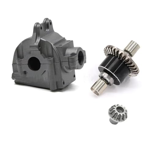MKIUYVD RC Spielzeugautoteile Für Wltoys 144001 1217-1216-1218-1219 Wave-Box-Getriebe Hydraulisches Getriebegehäuse RC-Autozubehör(Gray) von MKIUYVD