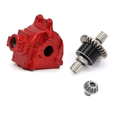 MKIUYVD RC Spielzeugautoteile Für Wltoys 144001 1217-1216-1218-1219 Wave-Box-Getriebe Hydraulisches Getriebegehäuse RC-Autozubehör(Red) von MKIUYVD