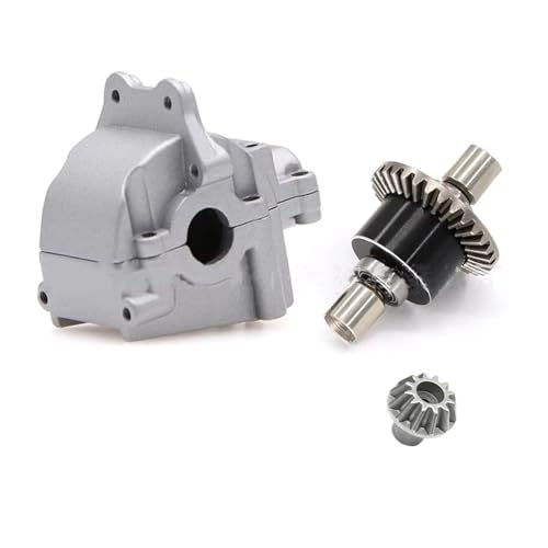 MKIUYVD RC Spielzeugautoteile Für Wltoys 144001 1217-1216-1218-1219 Wave-Box-Getriebe Hydraulisches Getriebegehäuse RC-Autozubehör(Silver) von MKIUYVD