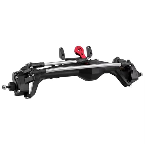MKIUYVD RC Spielzeugautoteile Kompatibel Mit Axial Für Capra 1.9 Für UTB AXI03004 F9 Für Wraith 90018 RR10 1/10 RC Crawler Upgrade-Teil Metall Vorne Und Hinten Portalachse(Black,Front) von MKIUYVD