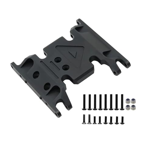 MKIUYVD RC Spielzeugautoteile Kompatibel Mit Axial Für SCX10 II 90046 90047 90075 1/10 RC Crawler Metall Für Chassis Getriebehalterung Getriebehalter(Black,A) von MKIUYVD