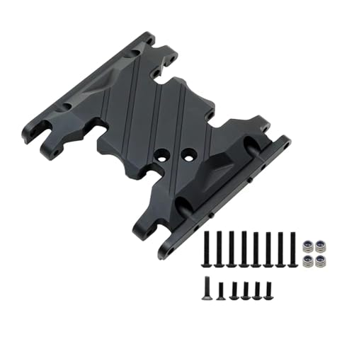 MKIUYVD RC Spielzeugautoteile Kompatibel Mit Axial Für SCX10 II 90046 90047 90075 1/10 RC Crawler Metall Für Chassis Getriebehalterung Getriebehalter(Black,B) von MKIUYVD
