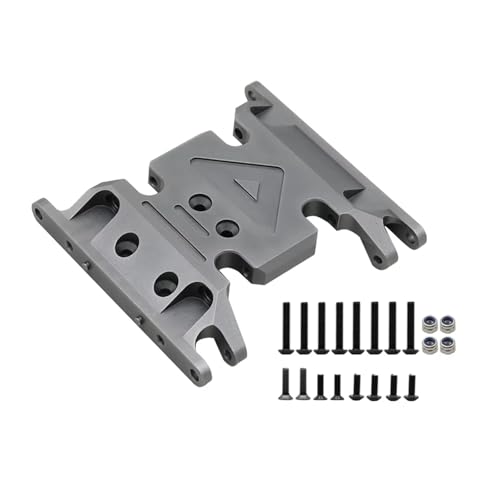 MKIUYVD RC Spielzeugautoteile Kompatibel Mit Axial Für SCX10 II 90046 90047 90075 1/10 RC Crawler Metall Für Chassis Getriebehalterung Getriebehalter(Gray,A) von MKIUYVD