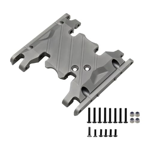 MKIUYVD RC Spielzeugautoteile Kompatibel Mit Axial Für SCX10 II 90046 90047 90075 1/10 RC Crawler Metall Für Chassis Getriebehalterung Getriebehalter(Gray,B) von MKIUYVD