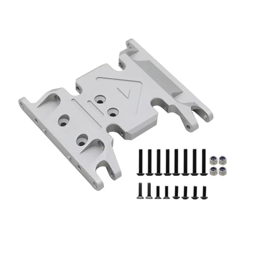 MKIUYVD RC Spielzeugautoteile Kompatibel Mit Axial Für SCX10 II 90046 90047 90075 1/10 RC Crawler Metall Für Chassis Getriebehalterung Getriebehalter(Silver,A) von MKIUYVD