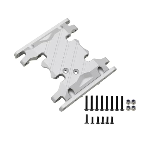 MKIUYVD RC Spielzeugautoteile Kompatibel Mit Axial Für SCX10 II 90046 90047 90075 1/10 RC Crawler Metall Für Chassis Getriebehalterung Getriebehalter(Silver,B) von MKIUYVD