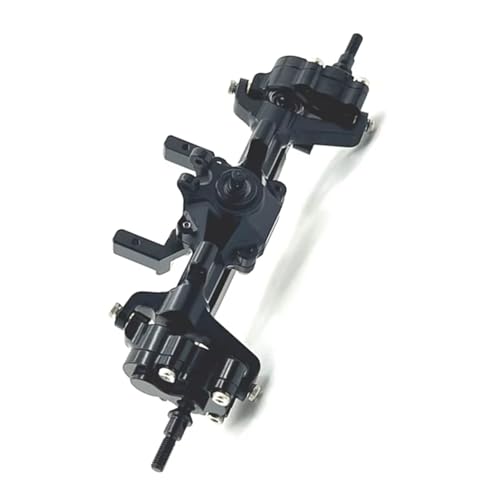 MKIUYVD RC Spielzeugautoteile Kompatibel Mit FMS Für FCX24 Für Xiaoqi Für Crusher K5 1/24 RC-Zubehör Metall Komplettes Vorderachsen-Kit(Black) von MKIUYVD