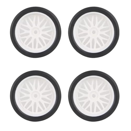 MKIUYVD RC Spielzeugautoteile Kompatibel Mit LDRC Für AE86 A86 LD1801 LD1802 LD1803 LD1804 A01 A02 4 Stück 33 Mm RC Hard Drift Reifen Rad Hard Tire 1/18 RC Autoteile(D) von MKIUYVD