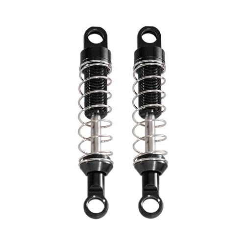 MKIUYVD RC Spielzeugautoteile Kompatibel Mit MN 1/12 MN78 RC-Auto, Vorne Und Hinten Außen Für Federstoßdämpfer, Metall-Upgrade, Modifikationsteile, Zubehör(Black) von MKIUYVD