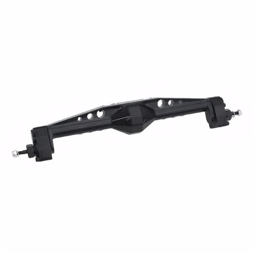 RC-Achsen-Komplettset Für Axial Für Capra AXI03004 Für LCG 1/10 RC Crawler Auto Upgrade Teile Aluminium Legierung Vorne Hinten Portal Achse Mit Servo Halterungen(Black,Rear Axle) von MKIUYVD