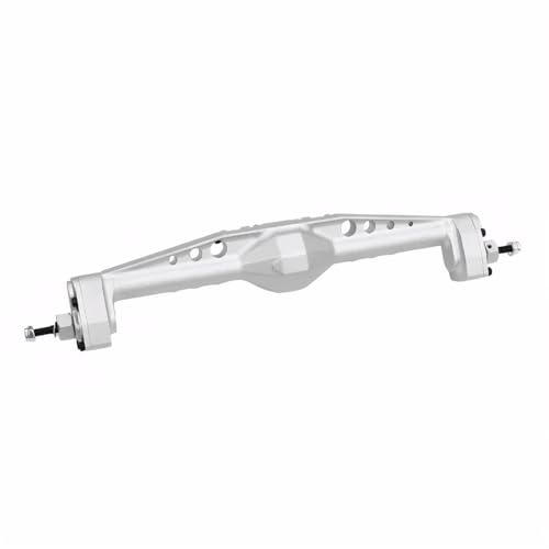 RC-Achsen-Komplettset Für Axial Für Capra AXI03004 Für LCG 1/10 RC Crawler Auto Upgrade Teile Aluminium Legierung Vorne Hinten Portal Achse Mit Servo Halterungen(Silver,Rear Axle) von MKIUYVD