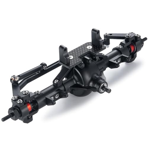 RC-Achsen-Komplettset Für Axial Für SCX10 1/10 RC Rock Crawler Autozubehör Auto Vorder-, Mittel- Und Hinterachse Metall-Upgrade-Teile Zubehör(Front Axle) von MKIUYVD