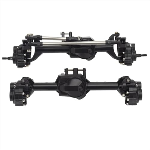RC-Achsen-Komplettset Für Traxxas Für TRX-4 1/10 RC Crawler Car Upgrade-Teile Metall Integriertes Vorderes Und Hinteres Portalachsgehäuse-Set RC-Autoteile von MKIUYVD