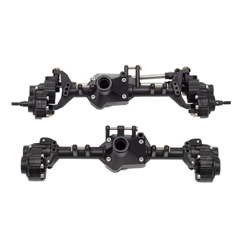 RC-Achsen-Komplettset Für Traxxas Für TRX-4 Metall Integriertes Vorderes Und Hinteres Portalachsgehäuse-Set 1/10 RC Crawler Autozubehör Montage von MKIUYVD