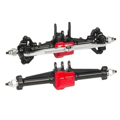 RC-Achsen-Komplettset Für Traxxas Für TRX4-M 1/18 RC Crawler Auto Aluminiumlegierung Vorne Hinterachse Set Modifizierte Teile Upgrade Zubehör(Blue) von MKIUYVD