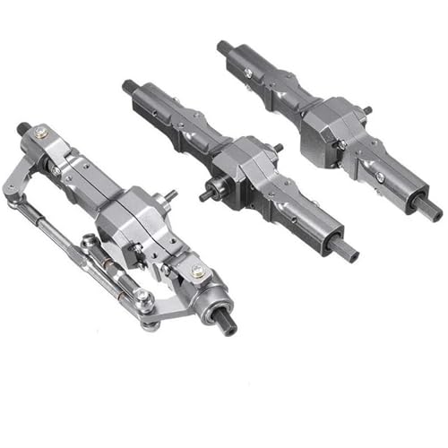 RC-Achsen-Komplettset Für WPL Für B16 B36 Q60 Q63 Q64 Für Fayee FY004 Für MN-77 6WD 6X6 RC Auto Upgrades Teile Metall Vordere Mittlere Hinterachse von MKIUYVD