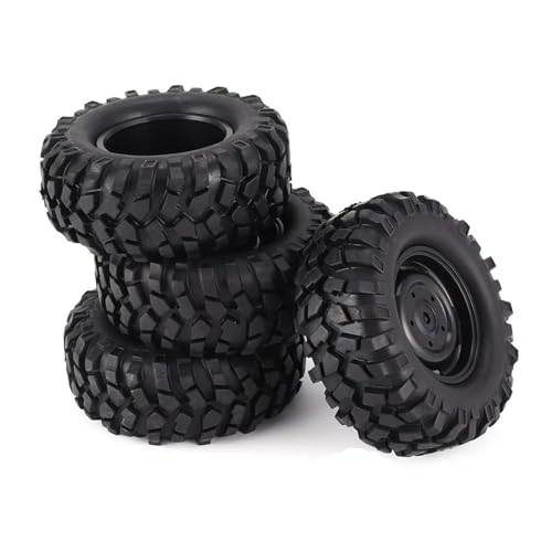 RC Reifen Für HSP Für Redcat Für Traxxas Für AXIAL SCX10 90046 1/10 RC Crawler Car 1,9 Zoll Gummifelge Reifen Beadlock(110mm) von MKIUYVD