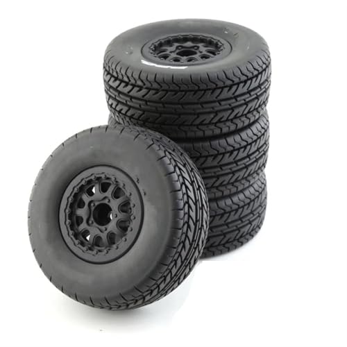 RC Reifen Für Traxxas, Für Slash, Für Arrma, Für SENTON, Für VKAR 1/10 RC-Auto, 4 Stück, 112 Mm, Short Course Truck-Reifen, Rad Mit 12 Mm Sechskant von MKIUYVD