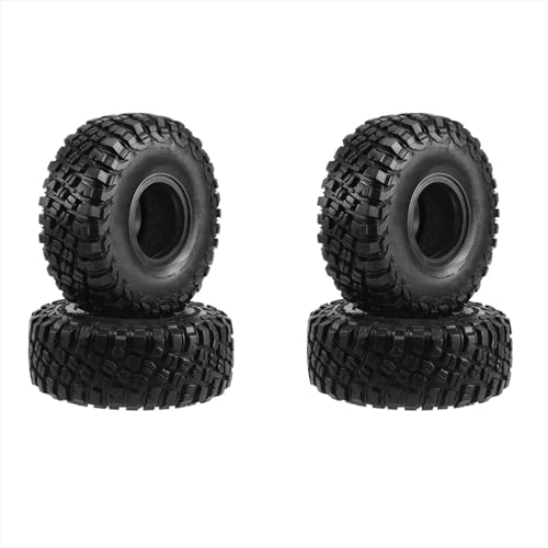 RC Reifen Für Traxxas TRX4 D90 Für Axial SCX10 II III Für Redcat Für MST 1/10 RC Crawler Car 4 STK 117 Mm 1,9 Gummireifen von MKIUYVD