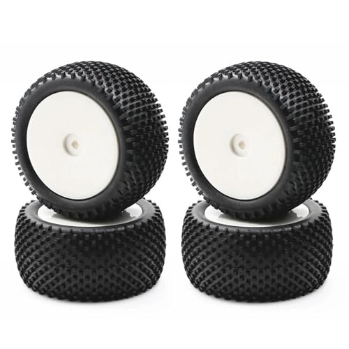 RC Reifen Für Wltoys 144001 144010 124019 Für HSP Für HPI Für Tamiya 4 Stück 90 Mm 1/10 RC Offroad Für Buggy-Auto Gummireifen Räder Reifen von MKIUYVD