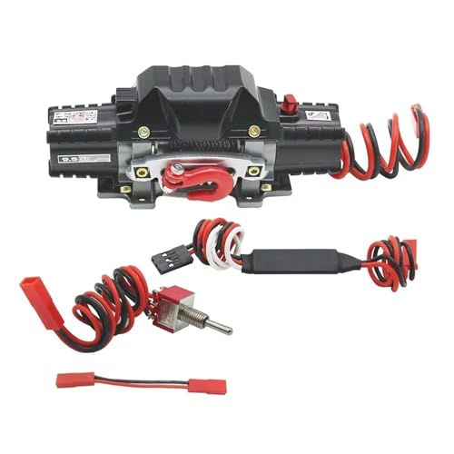 RC Spielzeugautoteile Für Axial SCX10 TRX4 D110 Für Tamiya CC01 RGT86100V2 1/10 RC Crawler Car RC Metall Automatische Doppelmotor Simulierte Winde von MKIUYVD