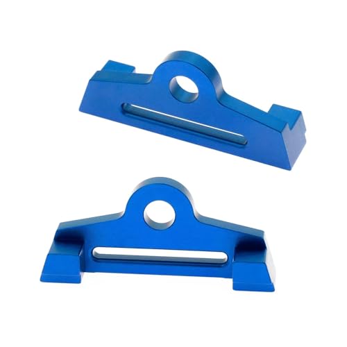 RC Spielzeugautoteile Für Traxxas Für Slash 4x4 Für VXL 1/10 RC Autoteile Zubehör Metall Hohe Batteriehalterung Halterung Mit Batterieband Festhalten(Blue) von MKIUYVD