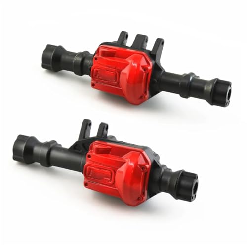 RC Spielzeugautoteile Für Traxxas Für TRX-4 2 Stücke 1/10 RC Crawler Auto Upgrade Teile Metall Vorder- Und Hinterachse Gehäuse Mit Differential Abdeckung(Black) von MKIUYVD