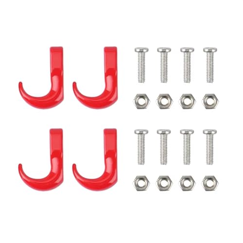 RC Spielzeugautoteile Für Traxxas Für TRX4M Für Axial Für SCX24 1/18 1/24 RC-Autoteile 4-TLG. 16 X 11 Mm Metallanhänger-Abschlepphaken Schäkel Rettungshaken von MKIUYVD