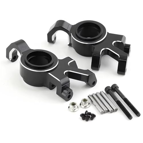 RC Spielzeugautoteile Für Traxxas Für X-Maxx 6S 8S 1/5 RC Für Monster Truck Upgrade-Teile Zubehör RC-Auto 2 Stück Metall-Frontlenkblock(Black) von MKIUYVD