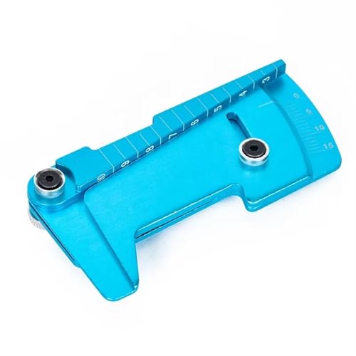 RC Spielzeugautoteile Kompatibel Mit HSP Für Tamiya Für MST 1/10 1/12 RC Für Modellauto-Drift-Werkzeuge, Verstellbares Lineal, Radnaben-Balance-Lineal, Sturz 15°-Werkzeuge(Blue) von MKIUYVD