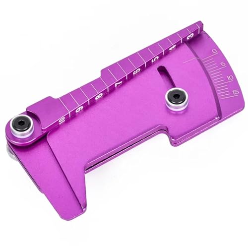 RC Spielzeugautoteile Kompatibel Mit HSP Für Tamiya Für MST 1/10 1/12 RC Für Modellauto-Drift-Werkzeuge, Verstellbares Lineal, Radnaben-Balance-Lineal, Sturz 15°-Werkzeuge(Purple) von MKIUYVD