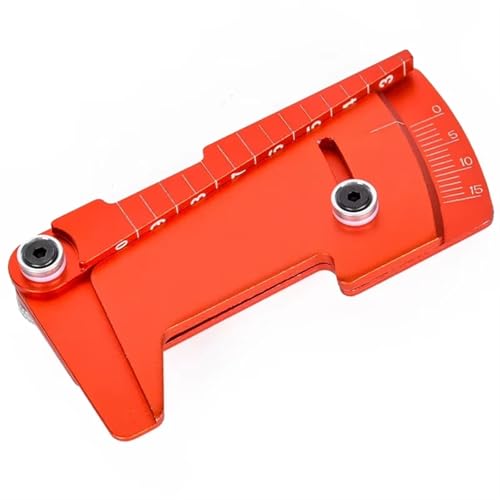 RC Spielzeugautoteile Kompatibel Mit HSP Für Tamiya Für MST 1/10 1/12 RC Für Modellauto-Drift-Werkzeuge, Verstellbares Lineal, Radnaben-Balance-Lineal, Sturz 15°-Werkzeuge(Red) von MKIUYVD