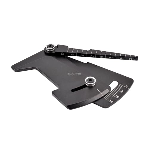 RC Spielzeugautoteile Kompatibel Mit Tamiya Für HSP Für HPI 1/8 1/10 RC-Auto, Verstellbares Lineal Für Einstellen des RC-Auto-Felgensturzes 15 Grad Für Hobby-Werkzeuge CNC(Black) von MKIUYVD