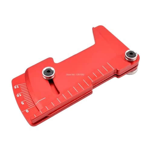 RC Spielzeugautoteile Kompatibel Mit Tamiya Für HSP Für HPI 1/8 1/10 RC-Auto, Verstellbares Lineal Für Einstellen des RC-Auto-Felgensturzes 15 Grad Für Hobby-Werkzeuge CNC(Red) von MKIUYVD