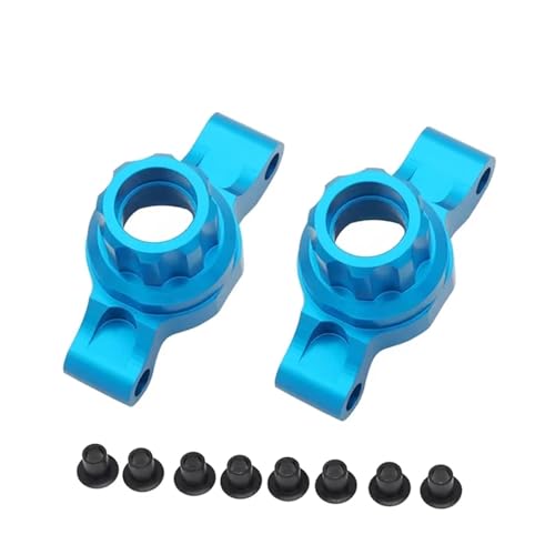 RC Spielzeugautoteile Kompatibel Mit Tamiya Für TT02 Für TT02T 1/10 RC Auto Upgrades Teile Zubehör RC Auto Metall Hinten Aufrecht Hinten Hub Träger(Blue) von MKIUYVD