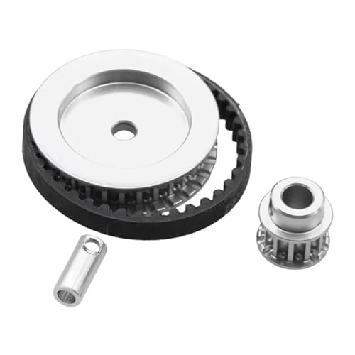 RC Spielzeugautoteile Kompatibel Mit Traxxas Für TRX4 Für TRX6 1/10 RC Crawler Auto Upgrade DIY Teile Riemenantrieb Getriebesystem 12T 30T(Silver) von MKIUYVD