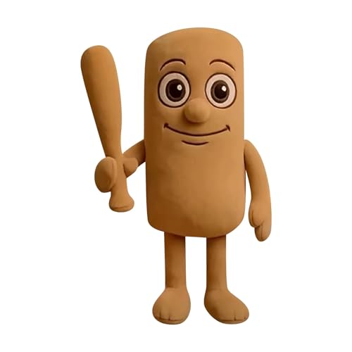 MKJHIUH Tung Tung Tung Sahur Plush - Tralalero Tralala Unisex Design, Italian Brainrot Toys Perfekt für Cosplay, Halloween & Festumzüge (a1) von MKJHIUH