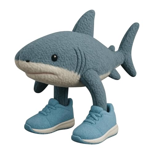 MKJHIUH Tung Tung Tung Sahur Plush - Tralalero Tralala Unisex Design, Italian Brainrot Toys Perfekt für Cosplay, Halloween & Festumzüge (a5) von MKJHIUH