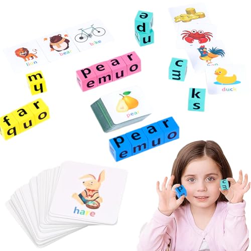 Buchstaben Lernspiel,Vorschulkinder Lernen Spielzeug,Montessori Lernen,Schulanfang Geschenke für 4 5 6 7 8 Jahre Mädchen Junge, Lernspielzeug für Kinder,Blätter Lernkarteikarten Buchstaben Lernspiel,Vorschulkinder Lernen Spielzeug,Montessori Lernen,Schulanfang Geschenke für 4 5 6 7 8 Jahre Mädchen Junge, Lernspielzeug für Kinder,Blätter Lernkarteikarten von MKKZLPN