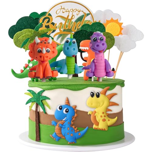 Dino Tortendeko 5 Stück Dinosaurier Kuchen Deko Mini Tortenaufleger Dinosaur 3D Dino Cake Topper für Kinder Geburtstagsfeier, Babyparty, Dinosaurier Thema Party Dino Tortendeko 5 Stück Dinosaurier Kuchen Deko Mini Tortenaufleger Dinosaur 3D Dino Cake Topper für Kinder Geburtstagsfeier, Babyparty, Dinosaurier Thema Party von MKKZLPN