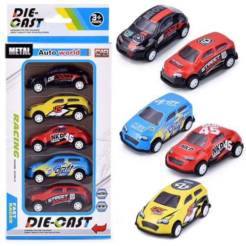 MKKZLPN 5 Stück Mini Auto Set,Rennauto Metall Stunt Spielzeugauto Aufziehautos mit Rückzug Kleine Spielzeugautos Zufällige Auswahl Spielzeug Autos für Mädchen Jungen Spielzeug Geschenk MKKZLPN 5 Stück Mini Auto Set,Rennauto Metall Stunt Spielzeugauto Aufziehautos mit Rückzug Kleine Spielzeugautos Zufällige Auswahl Spielzeug Autos für Mädchen Jungen Spielzeug Geschenk von MKKZLPN