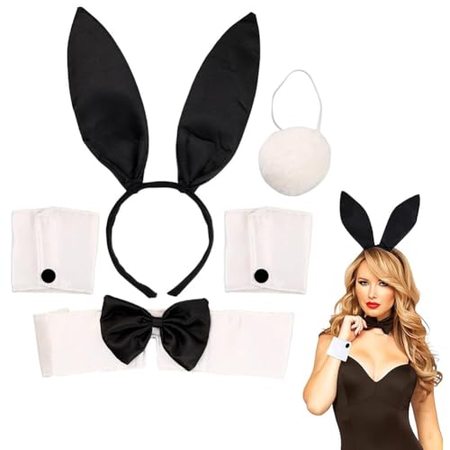 MKKZLPN Bunny Kostüm für Damen: Bunny Ohren Osterhasen Kostüm mit Accessoires für Party, Cosplay, Halloween, Karneval & mehr MKKZLPN Bunny Kostüm für Damen: Bunny Ohren Osterhasen Kostüm mit Accessoires für Party, Cosplay, Halloween, Karneval & mehr von MKKZLPN