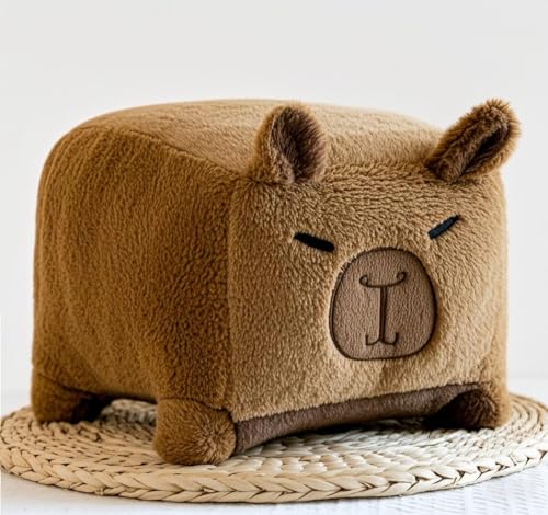 MKKZLPN Capybara Kuscheltier, Capybara Plüschtier mit Schildkrötenrucksack Spielzeug Stofftier Plushie Stofftier Geschenk für Kinder Jungen Mädchen(20cm) von MKKZLPN